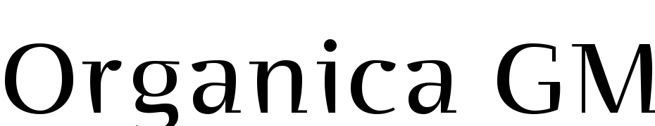 Organica GMMStd Sm Serif Roman Font Download Free